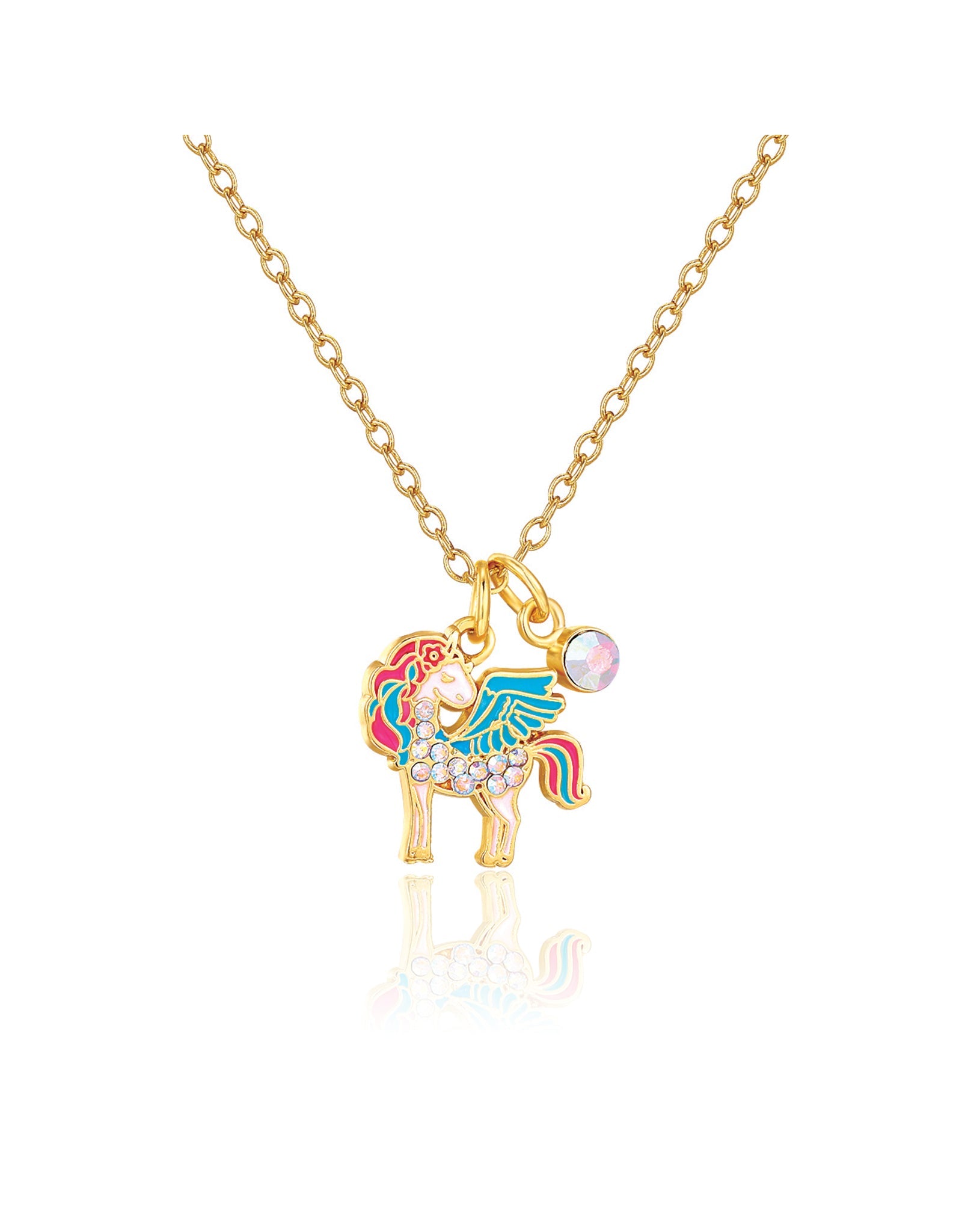 Sweet Petite Necklace - Crystal Unicorn Magic - Girl Nation