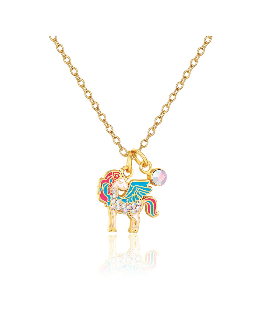 Sweet Petite Necklace - Crystal Unicorn Magic - Girl Nation
