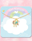 Sweet Petite Necklace - Crystal Unicorn Magic - Girl Nation