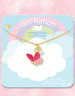 Sweet Petite Necklace - Glitter Butterfly - Girl Nation