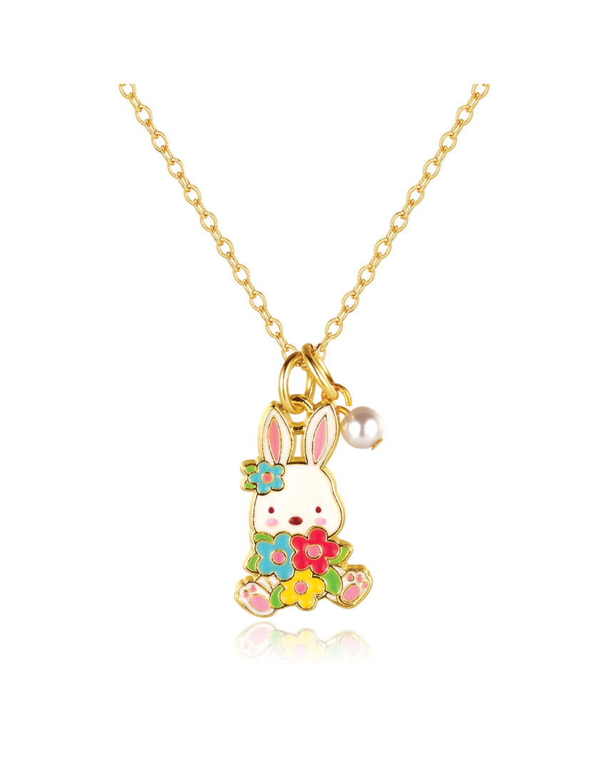 Sweet Petite Necklace - Bunny and Blooms - Girl Nation
