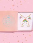 Necklace and Earring Gift Set - Cloud Luvs Rainbow - Girl Nation