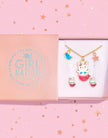 Necklace and Earring Gift Set - Bunny Mermaid - Girl Nation