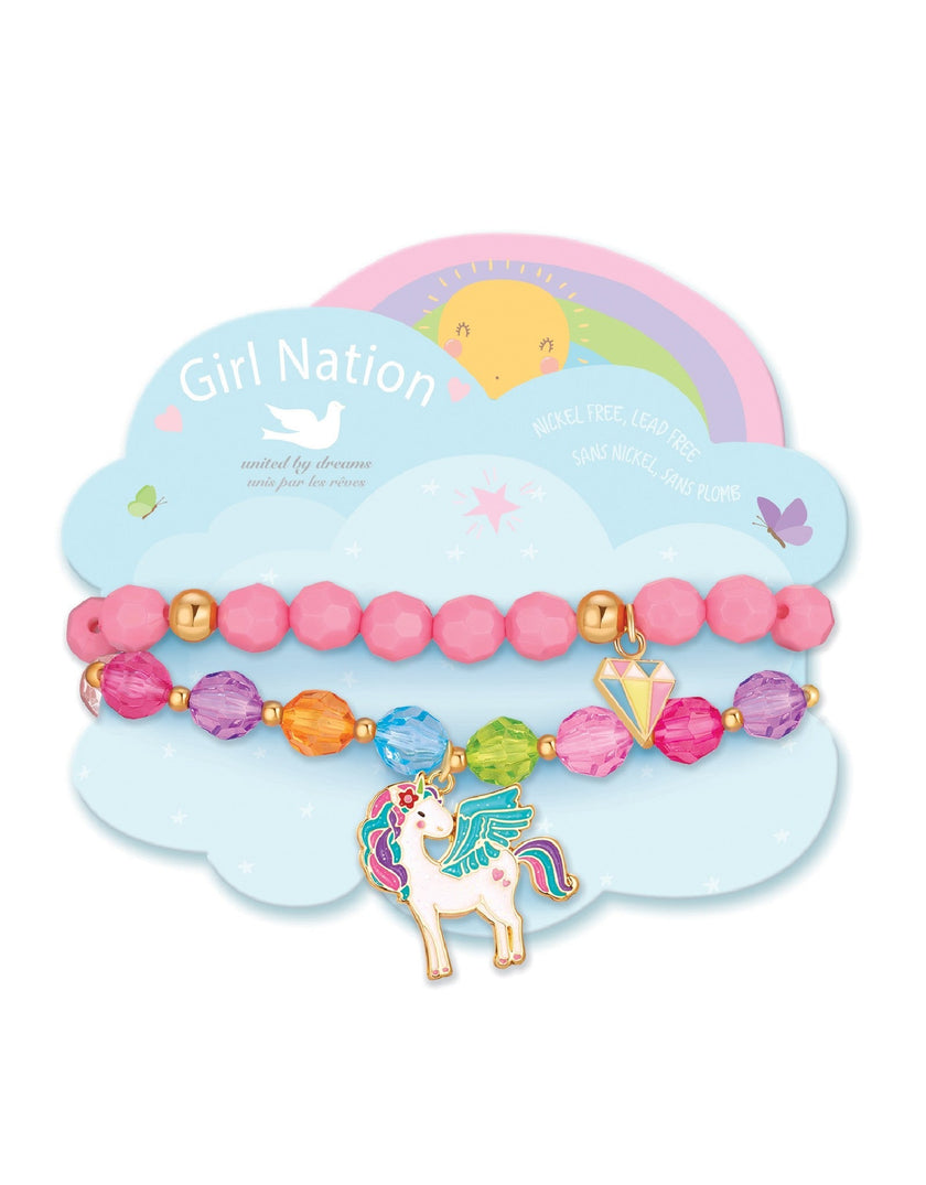 Duo bracelets - Unicorn Wishes - Girl Nation