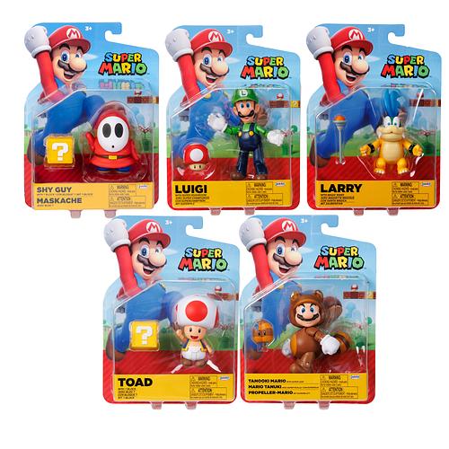 JAKKS - Nintendo Super Mario 4-Inch Poseable Figure with Power up
