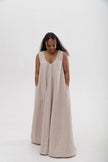 Robe ample effet lin