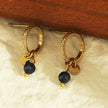 Style JAZMIN : Boucles d'oreilles à puces avec mini breloques