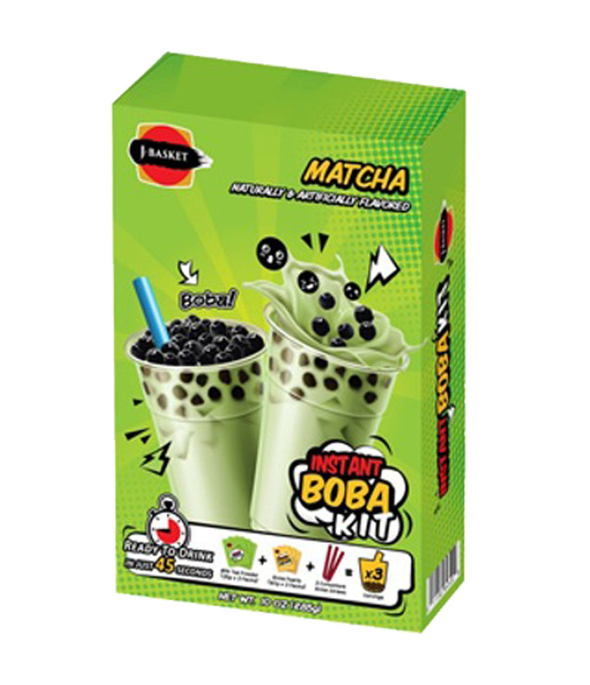 J-Basket Instant Boba Kit Matcha (285G) [Best Before Date: 2027.09.21]