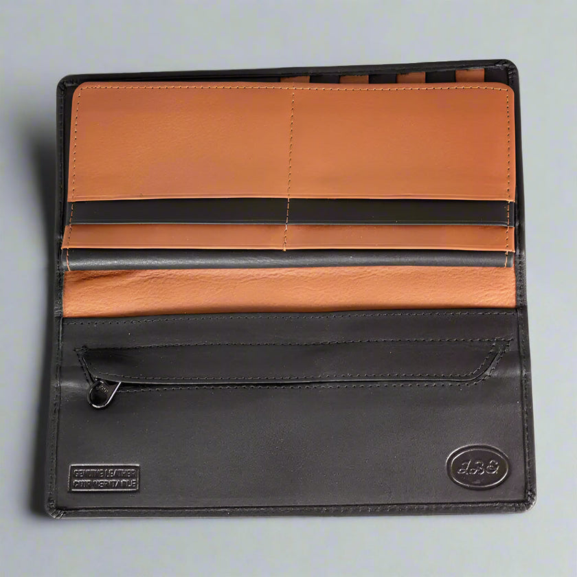 JBG International Men's Breast Pocket Leather Wallet