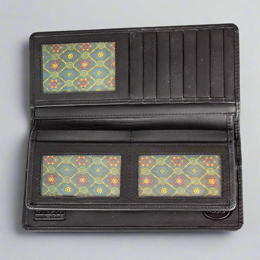 JBG International Men's Breast Pocket Leather Wallet