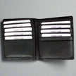 JBG International Men's Flip Up Wing Bifold Leather Wallet