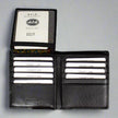 JBG International Men's Flip Up Wing Bifold Leather Wallet