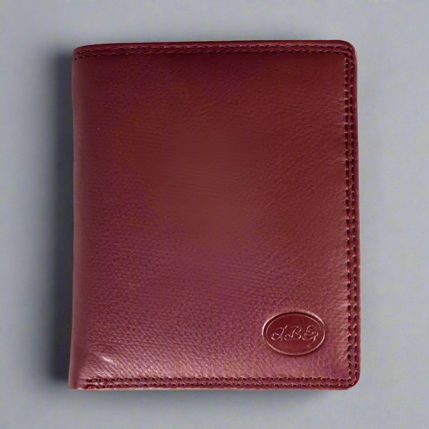 JBG International Men's Flip Up Wing Bifold Leather Wallet