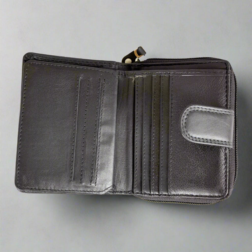 JBG International Women's Small RFID Leather Wallet