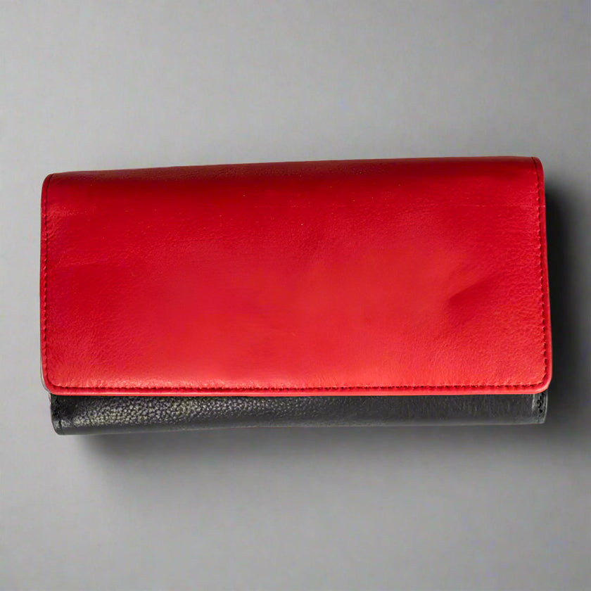 JBG International Women's Trifold RFID Leather Wallet