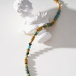 JEMIMA : Bracelet en pierres de turquoise africaine et perles d'or