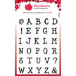 Woodware Clear Singles Quirky Typewriter Alphabet Caps A5 Stamp