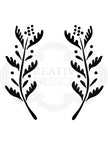 Woodware Clear Singles Ellie Leaf