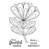 Woodware Clear Singles Bold Blooms - Wendy