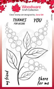 Woodware Clear Singles Bubble Bloom Ellie 4 in x 6 in Stamp