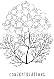 Woodware Clear Singles Bubble Bloom Carrie 4 in x 6 in Stamp