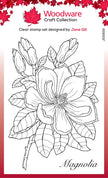 Woodware Clear Singles Magnolia 4 in x 6 in Stamp