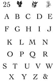 Woodware Clear Singles Alphabet Tiles 4 in x 6 in Stamp Set