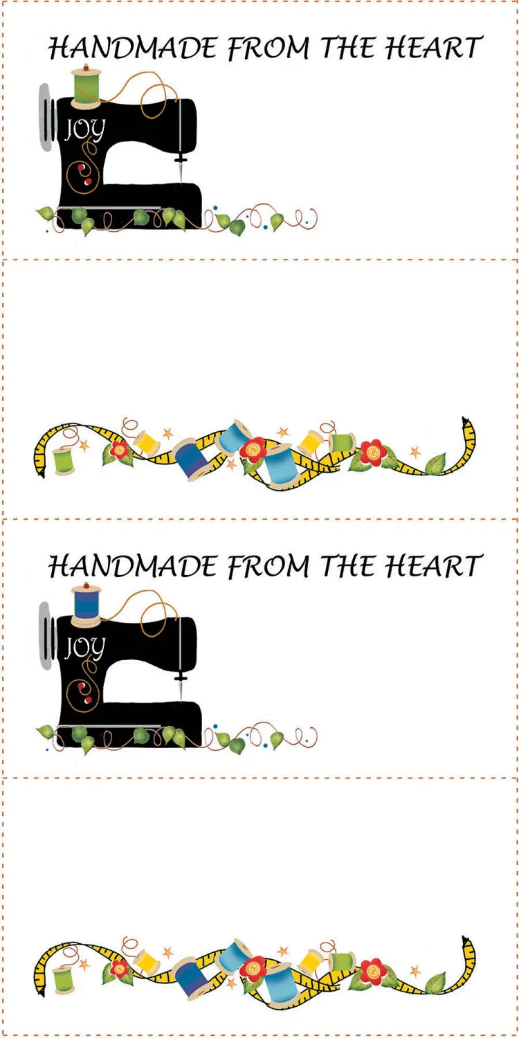 Quilt Labels for Quilting Projects (4) 3in x 6in