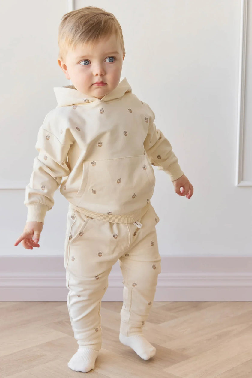 Organic Cotton Jalen Track Pant - Acorns Whitecap Gray | Jamie Kay