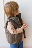 Rudi Puffer Vest - Acorn Wolf | Jamie Kay