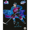 Jean-Luc Foudy Autographed Colorado Avalanche Artwork 8x10 Photo Inscribed 