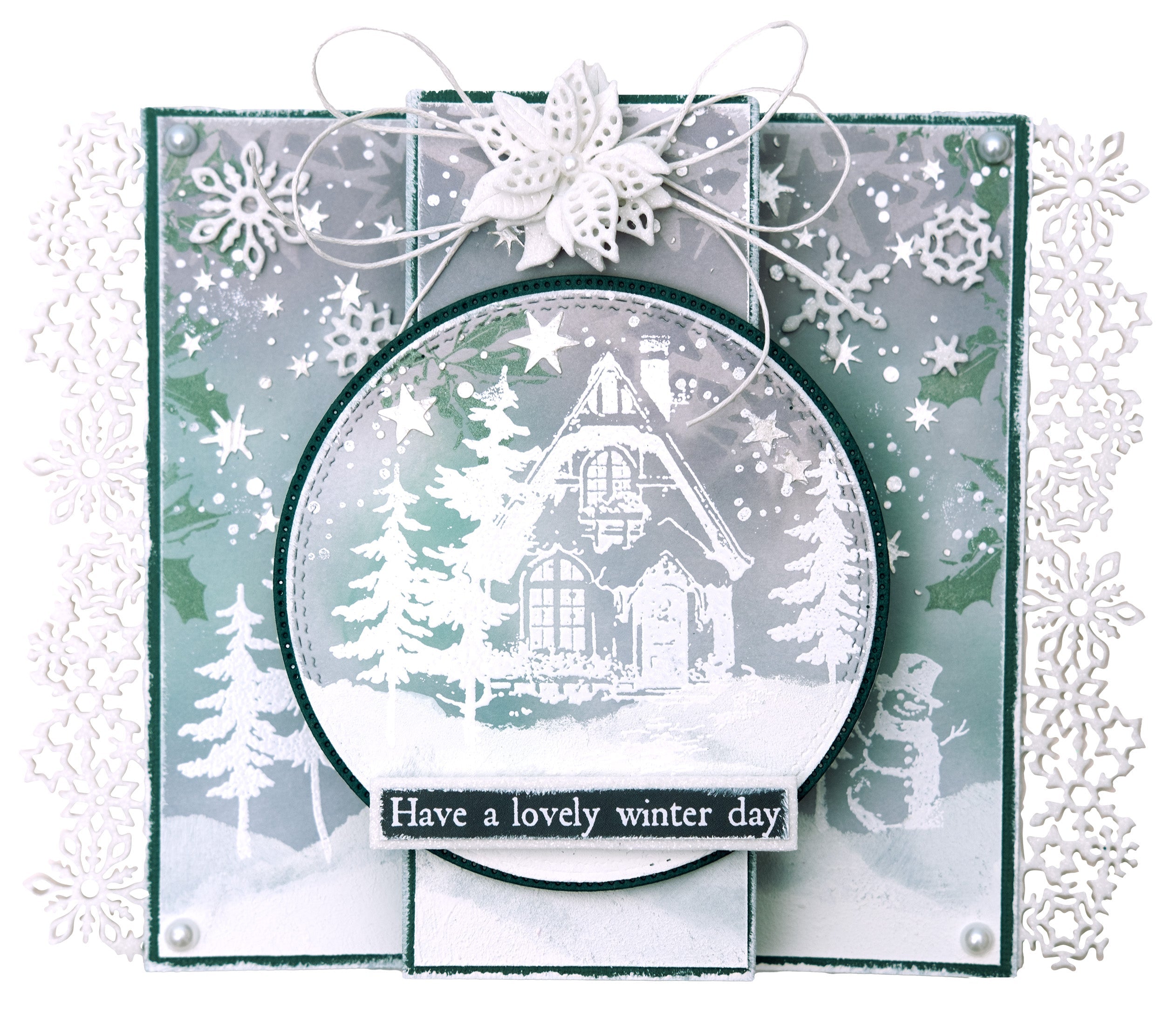 JMA Clear Stamp Winter Scenery Festive Nostalgia 6 PC