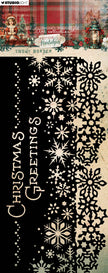 JMA Mask Snowy Border Festive Nostalgia 1 PC