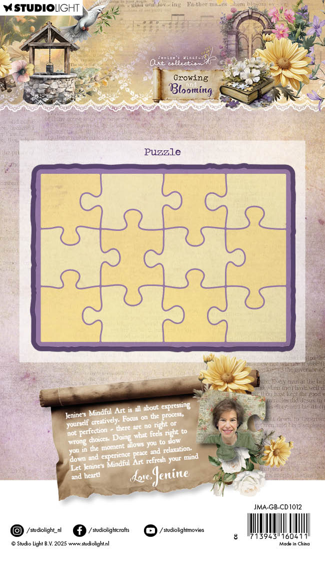 JMA Cutting Die Puzzle Growing & Blooming 3 Pieces