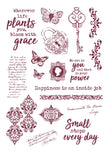 JMA Rub On Sticker Quotes & Vintage Elements Inner Peace 148x210x2mm 6 SH nr.03