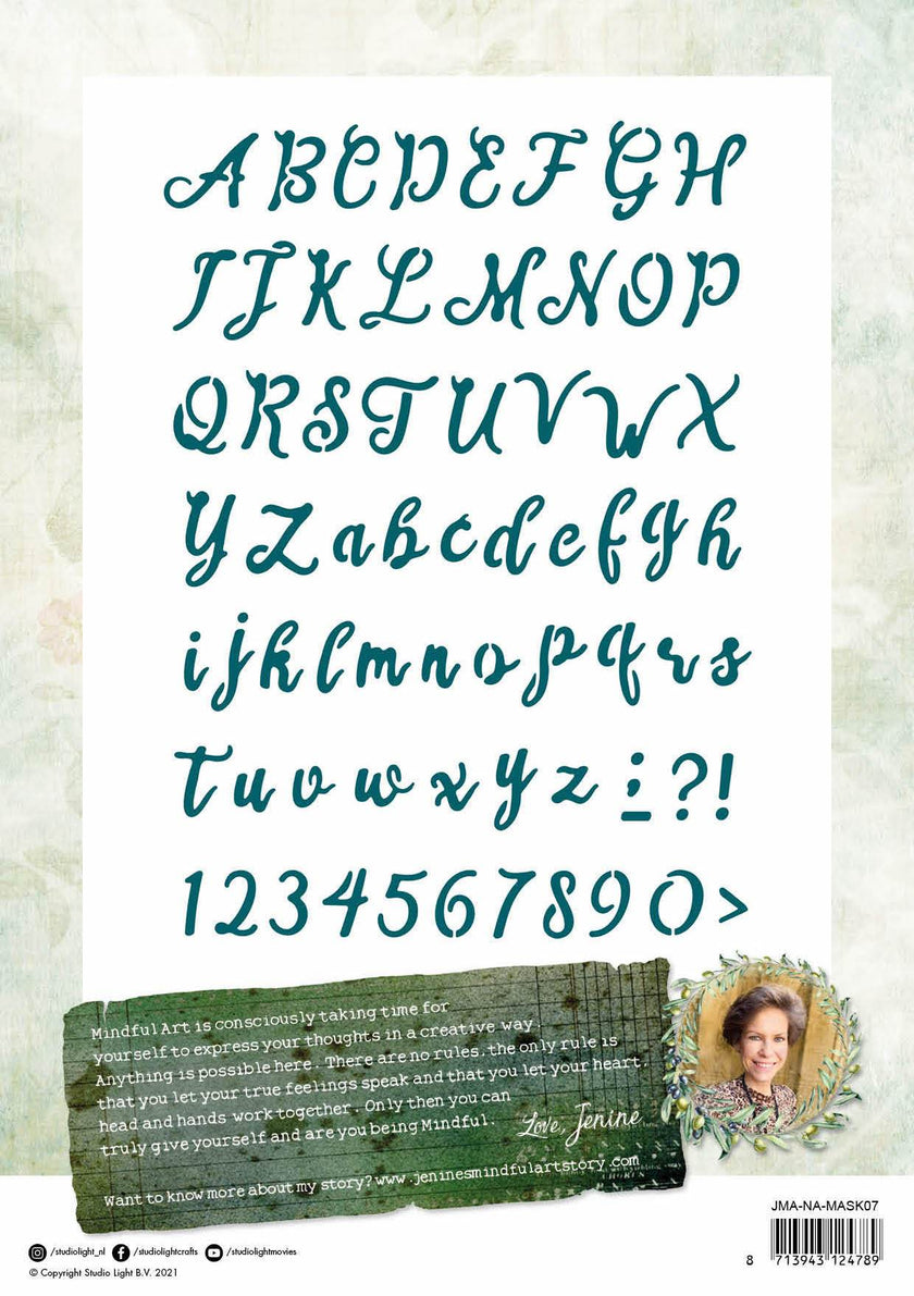 JMA Mask Alphabet Hand Lettering New Awakening 210X297mm nr.07