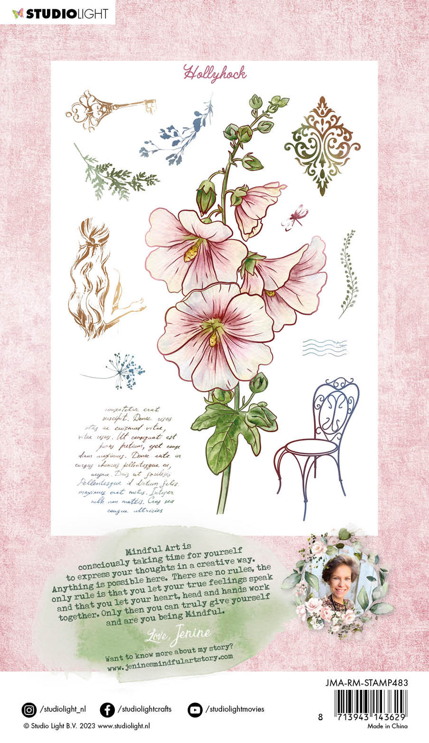 JMA Clear Stamp Hollyhock Romantic Moments 135x197x3mm 12 PC nr.483