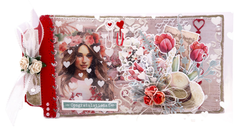 JMA Die-Cut Paper Pad Paper Elements Sending You Love 20 SH