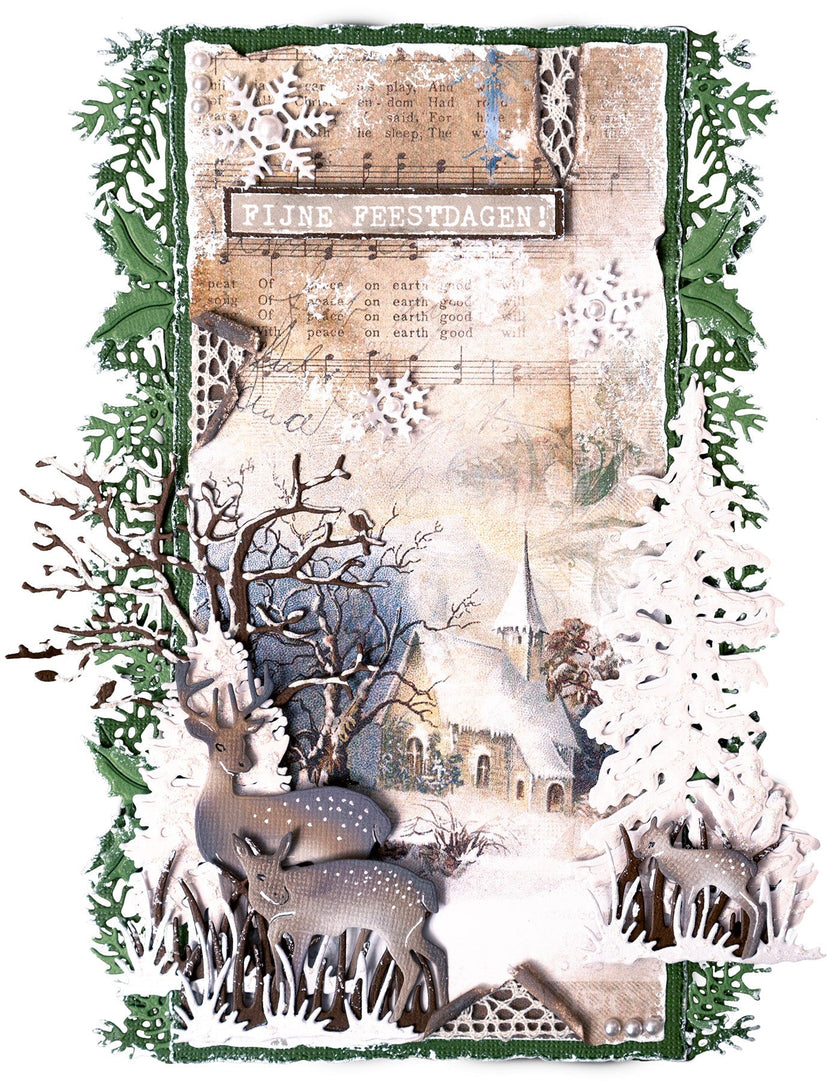 JMA Cutting Die Christmas Borders Vintage Christmas 95x210x1mm 8 PC nr.720