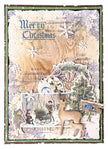JMA Mask Winter Collage Vintage Christmas 148x210x1mm 1 PC nr.241