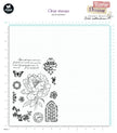 JMA Clear Stamp Timeless Peony Victorian Dreams 12 PC