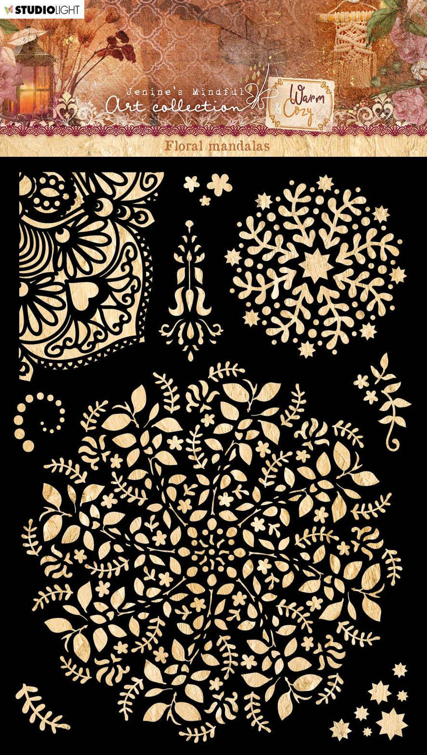 JMA Mask Floral Mandalas Warm & Cozy 148x210x3mm 1 pc nr.59