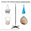 Outsunny Hanging Hammock Chair Stand C Stand Steel for Indoor Outdoor Air Porch Swing Chair