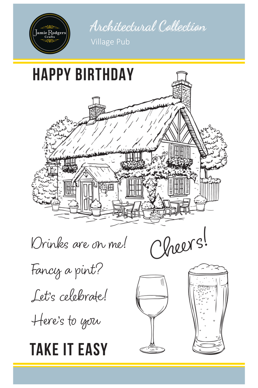 Jamie Rodgers Crafts Village Pub A6 Clear Stamp Set