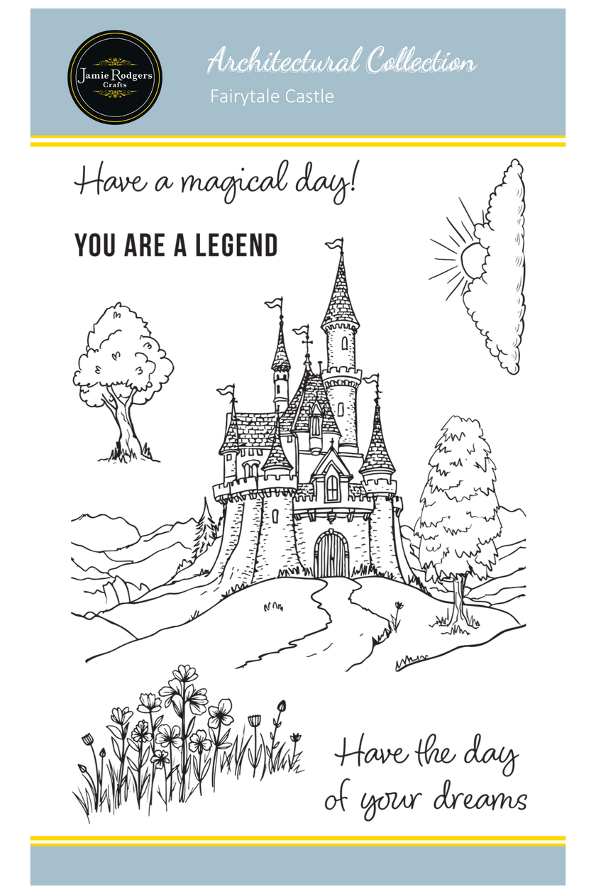 Jamie Rodgers Crafts Fairytale Castle A6 Clear Stamp Set