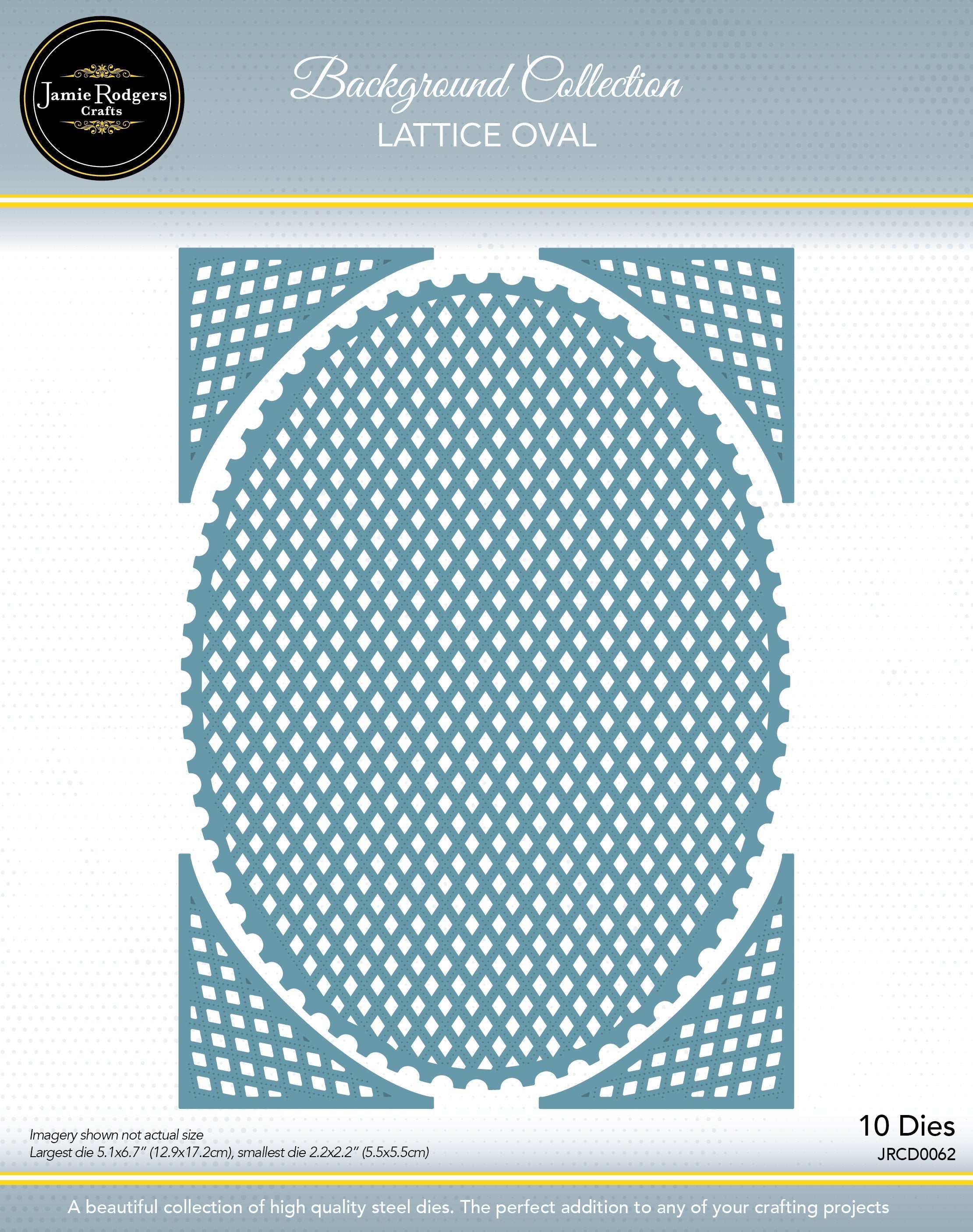 Jamie Rodgers Crafts - Lattice Oval Die Set