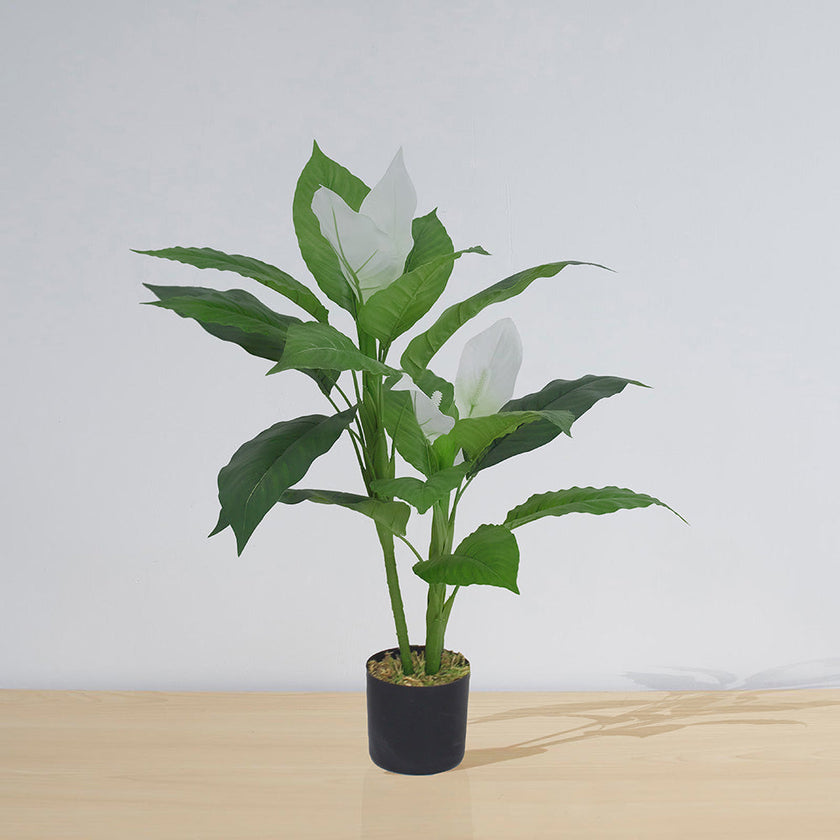 Belen Artificial Anthurium Leaf Potted Plant (Multiple Sizes)