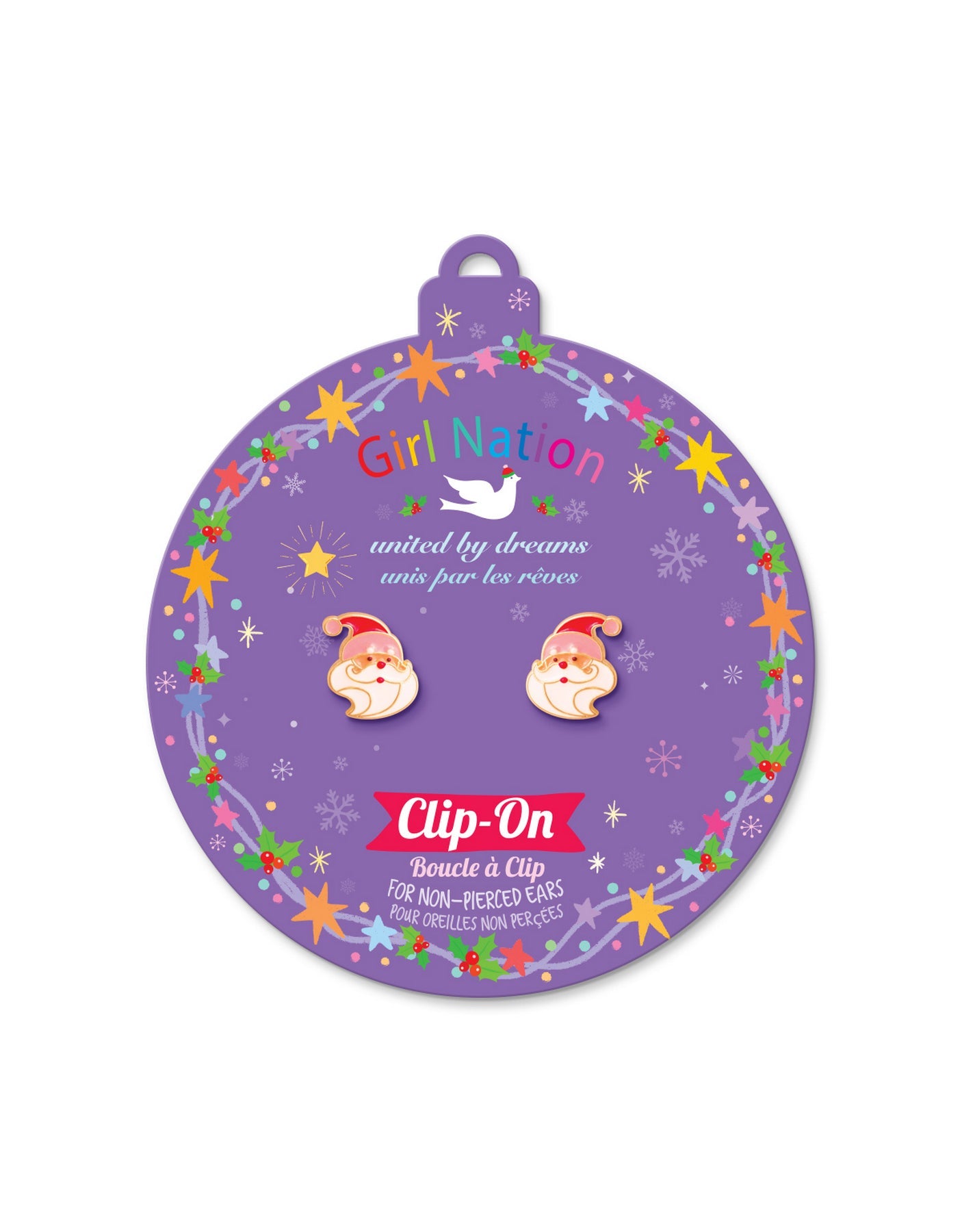 Enamel Clip-On Earrings - Happy Christmas tree - Girl Nation