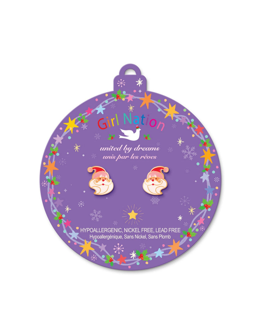 Enamel Stud Earrings - Snowman Wonderland - Girl Nation