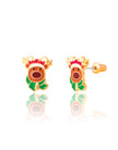 Enamel Stud Earrings - Snowman Wonderland - Girl Nation